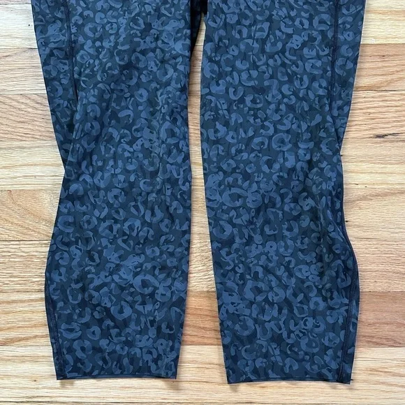 Lululemon Base Pace High-Rise Crop 23" Intertwined Camo Deep Coal Multi Sz 14 - Picture 3 of 13